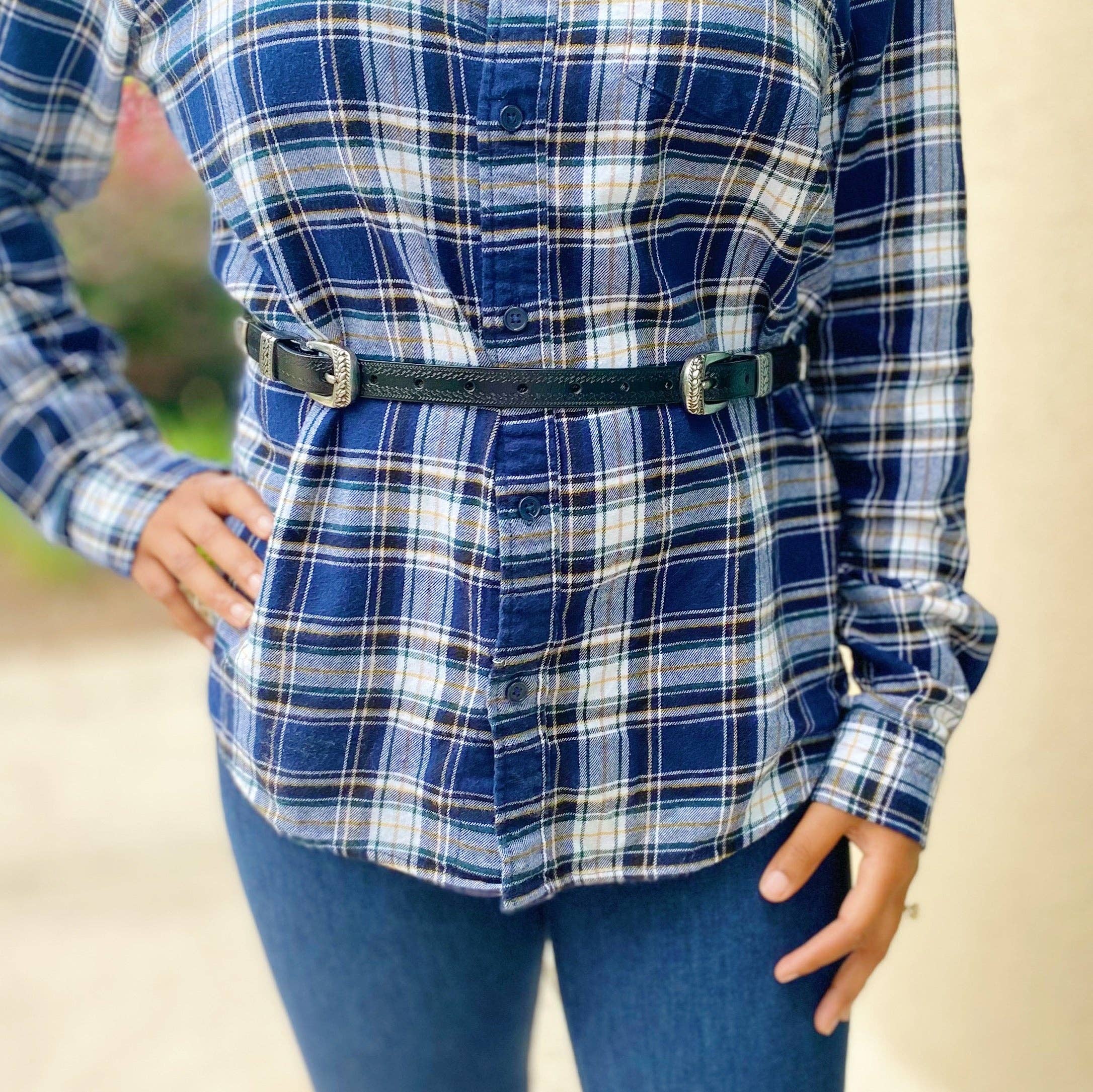 Ellison+Young - Wholesale Belt - Women's - Genuine Double Buckle Belt6