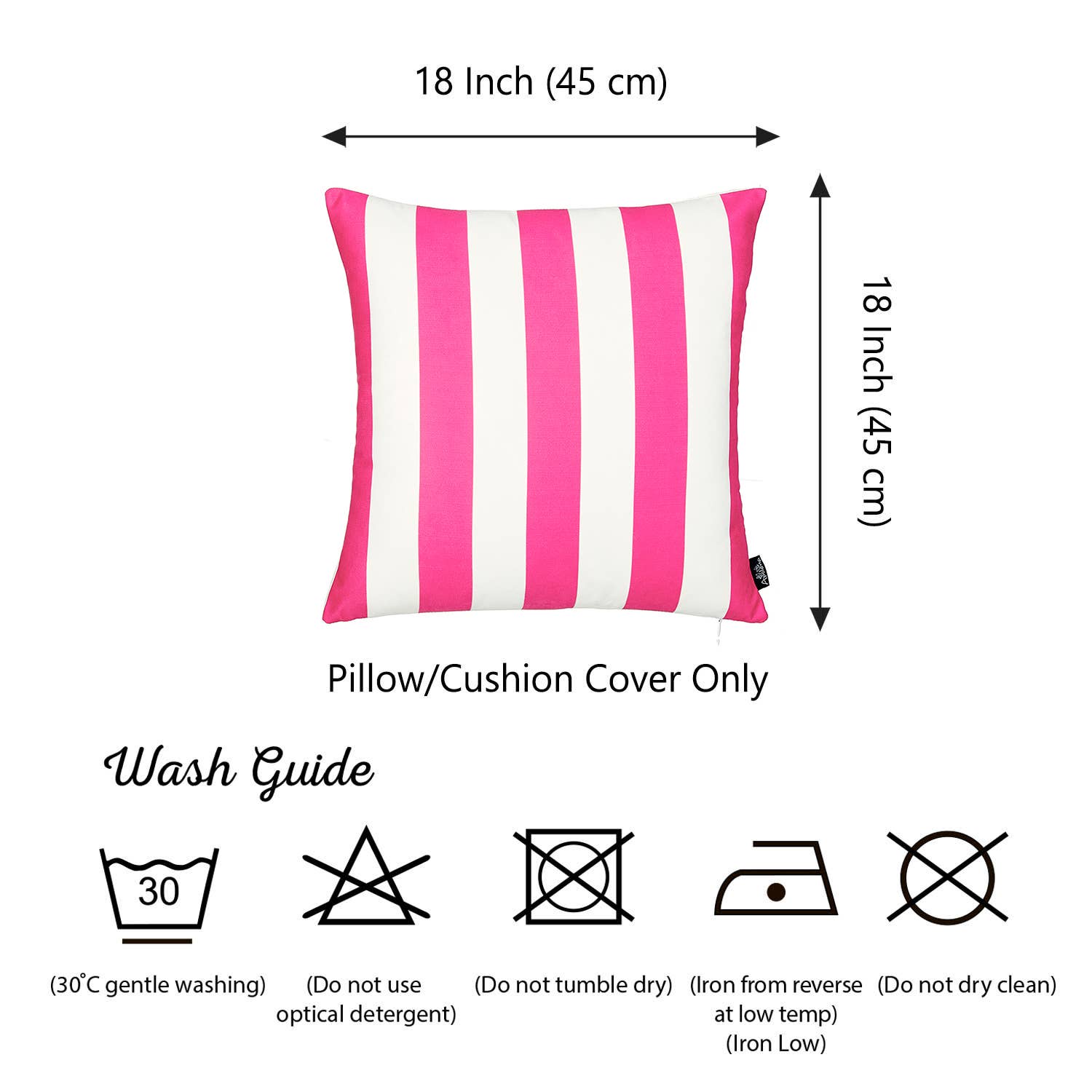 MIKE & Co.   NEW YORK - Wholesale Throw Pillow Cover - Geometric Stripes Square 18" Throw Pillow Cover19