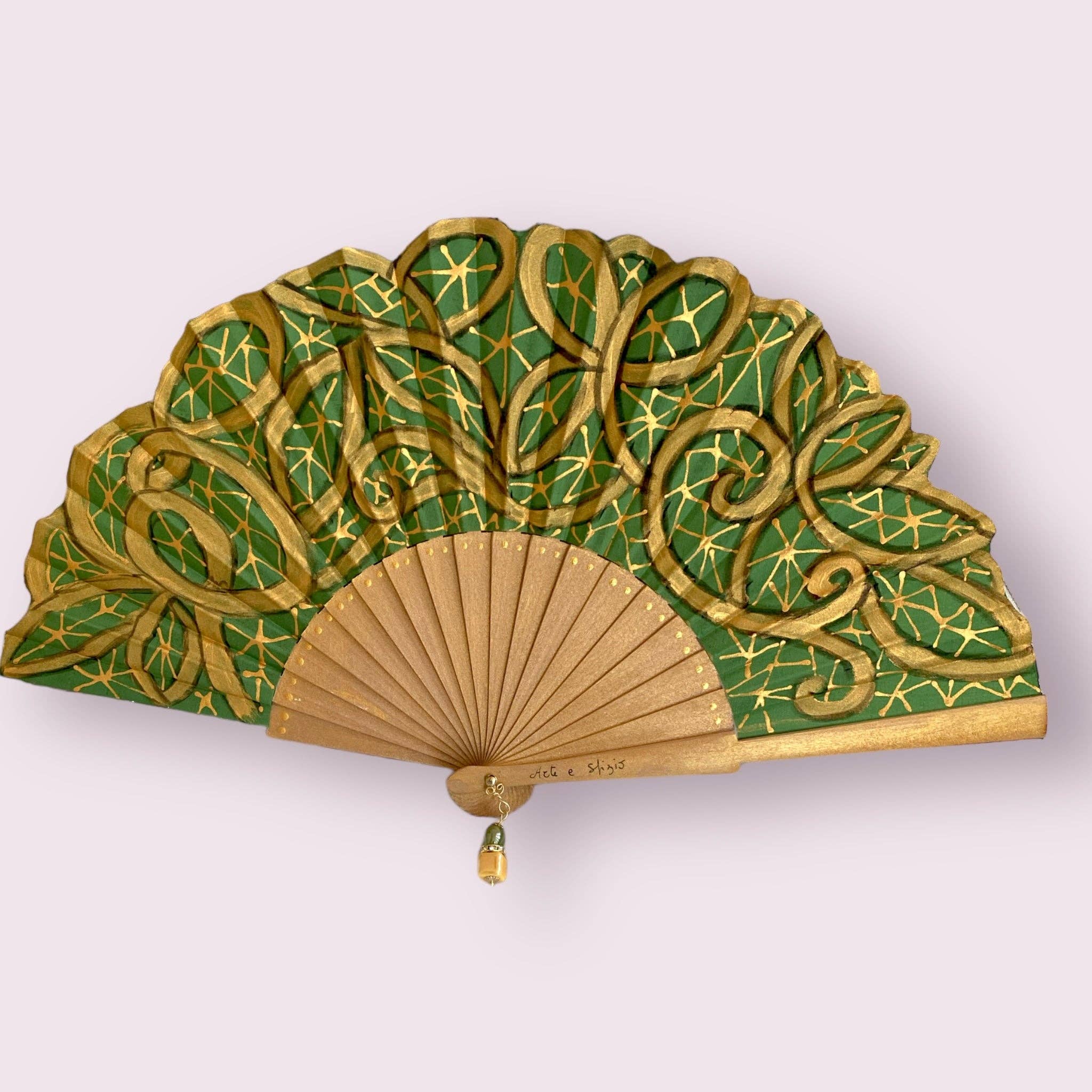 Arte e sfizio - Wholesale Handheld Folding Fan - painted flower fans1