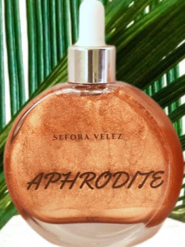 Aphrodite Shimmer Oil 50g - Dark Bronze for wholesale by sefora velez
