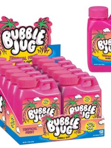 Iconic Candy - Bubble Jug Tropical Fruit Gum 12 Count for wholesale by Mr. YuYu's Chililicious Candy