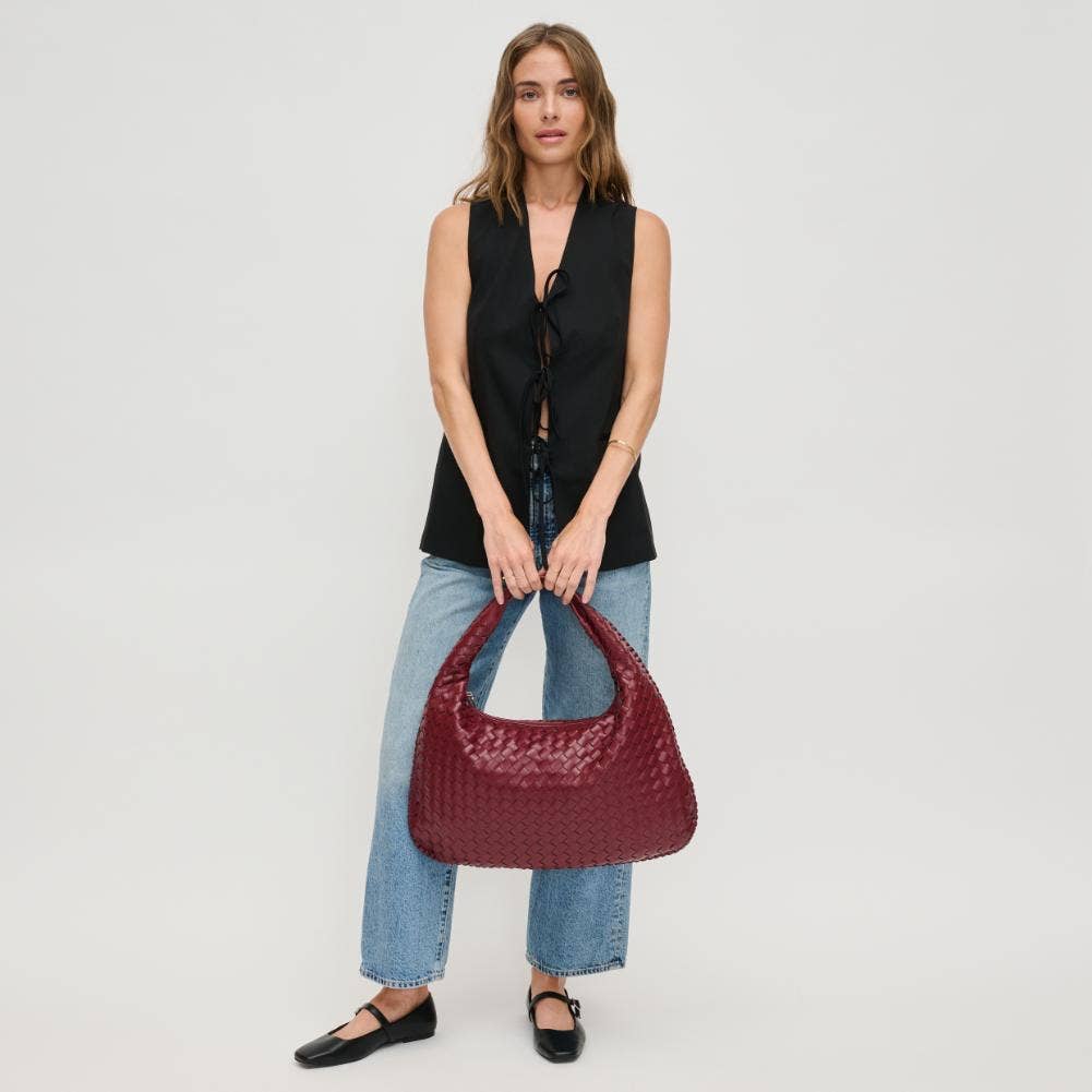 Urban Expressions – Großhandel Schultertasche – Damen – Victoria Hobo-Tasche mit geflochtenem Design aus veganem Leder38