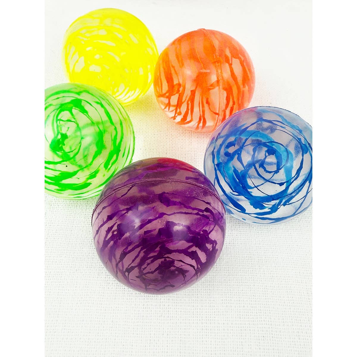 MIX COLOR Swirly Bouncing Ball Toy for wholesale on Faire3
