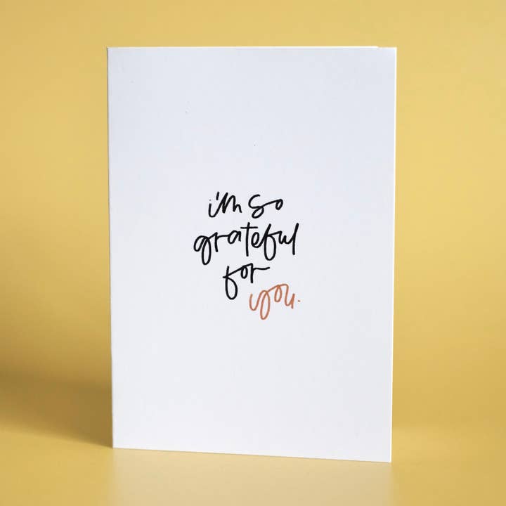 Tackkort - ”Jag är så tacksam för dig” för wholesale av 1of1