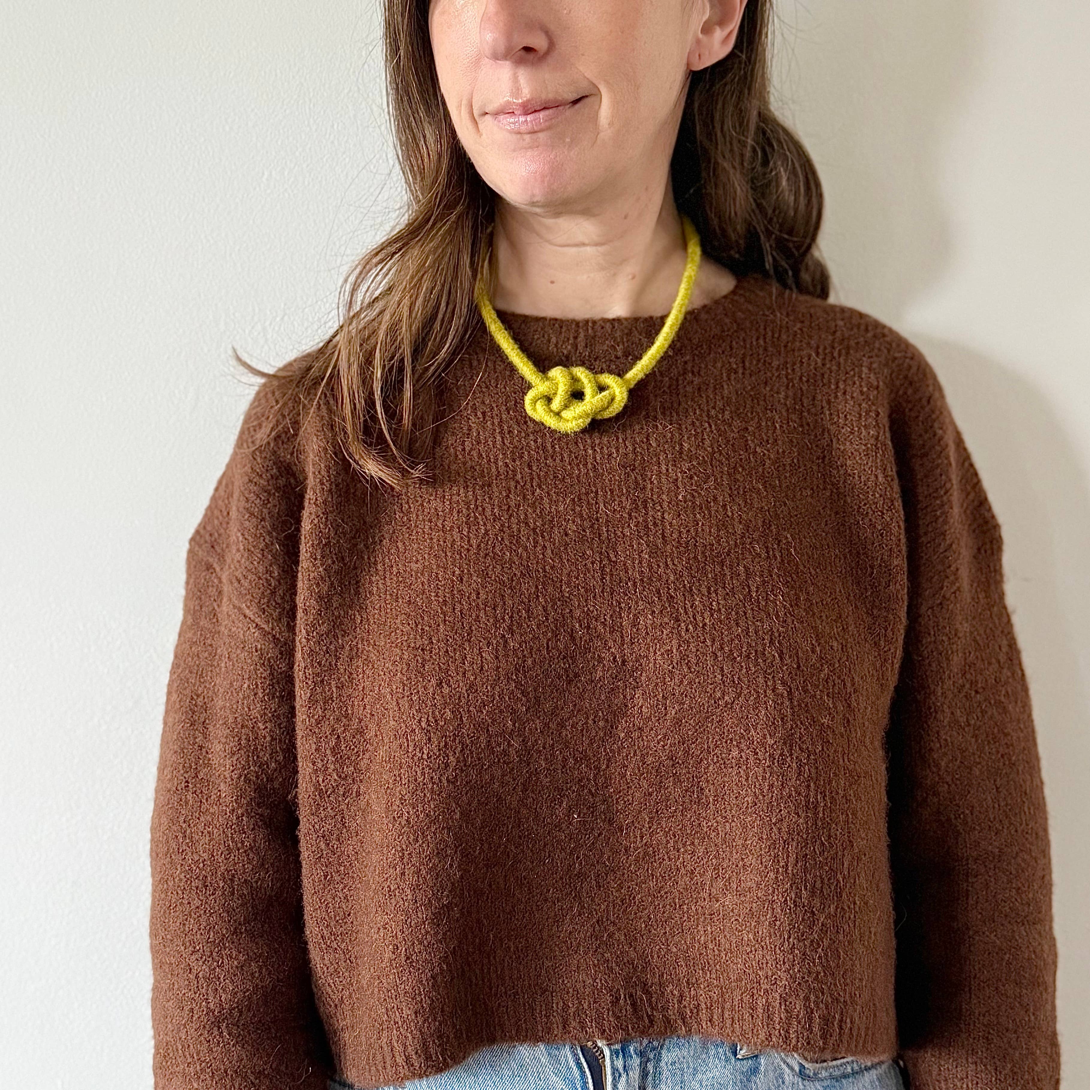 SASHA - Wholesale Woven Necklace - Petit Water Bowline Necklace1