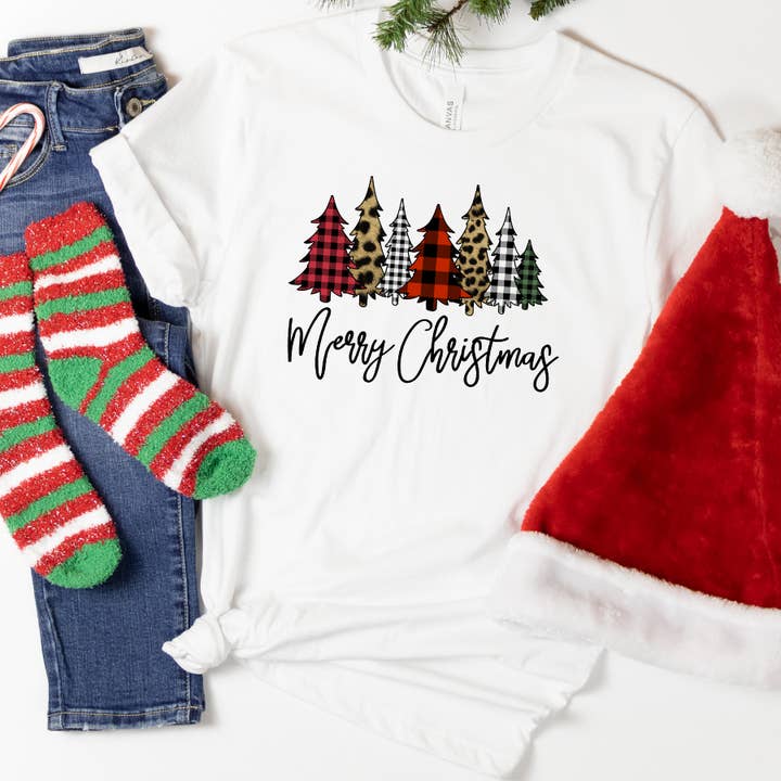 Glædelig jul T-shirt for engroshandel hos Londas Trendy Tees