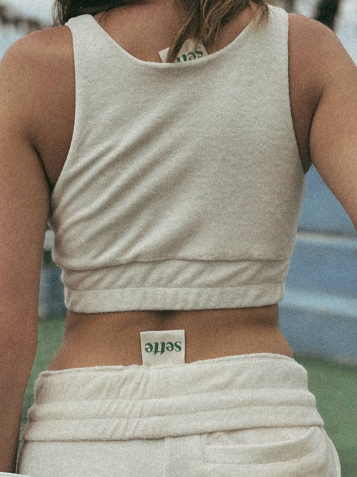 Towel Boy Bra Top - Vintage White for wholesale by Sette