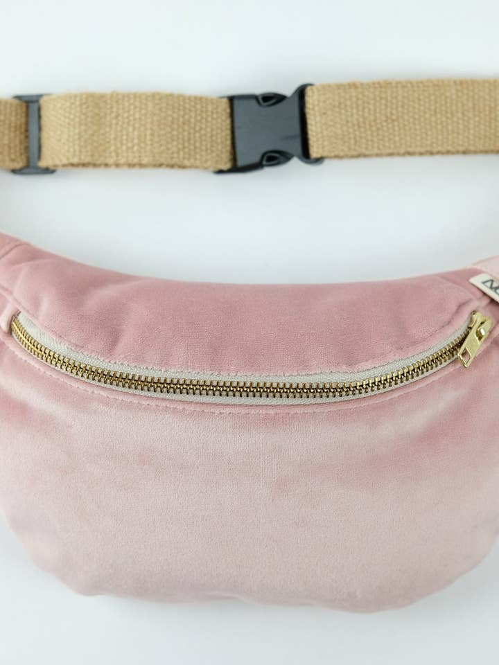 Banana - Pink fløjlsbæltetaske for engroshandel hos Ateliermhoon