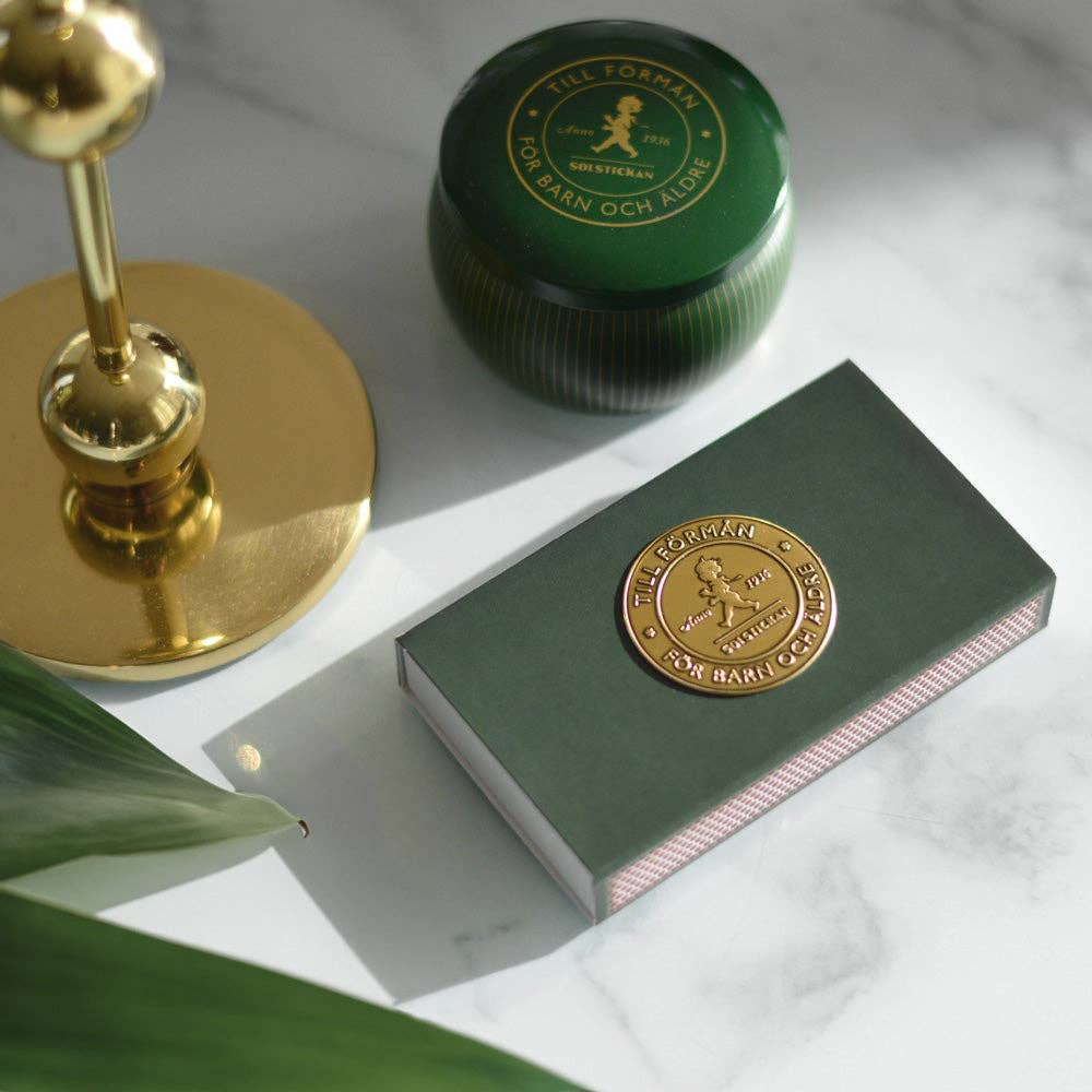 Solstickan Design – wholesale Matches – Matchbox — Green (EU Only)2