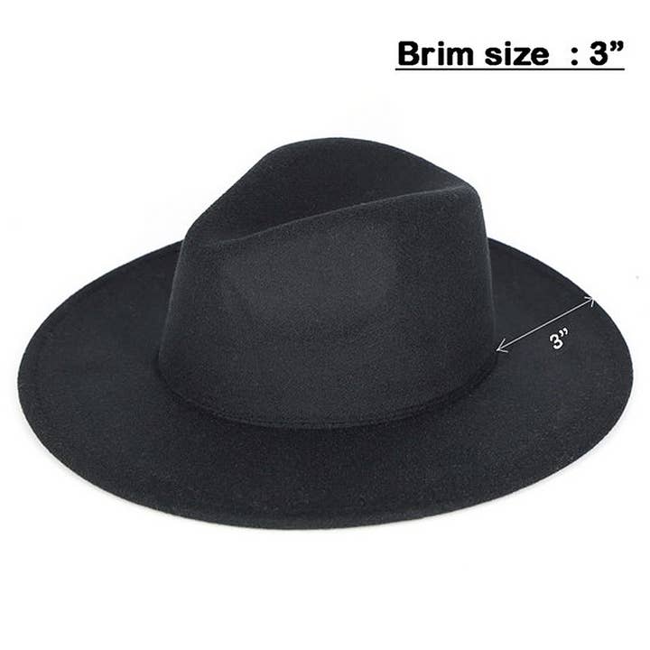 3AM BY H&D ACCESSORIES - Wholesale Fedora - Women's - Solid Panama Hat MH0125