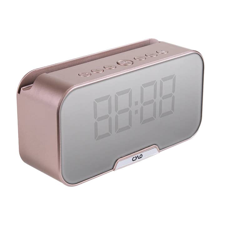 M&S Distributions Corp – wholesale Alarm clock – Bluetooth Alarm Clock Speaker with Mirror & Phone Stand