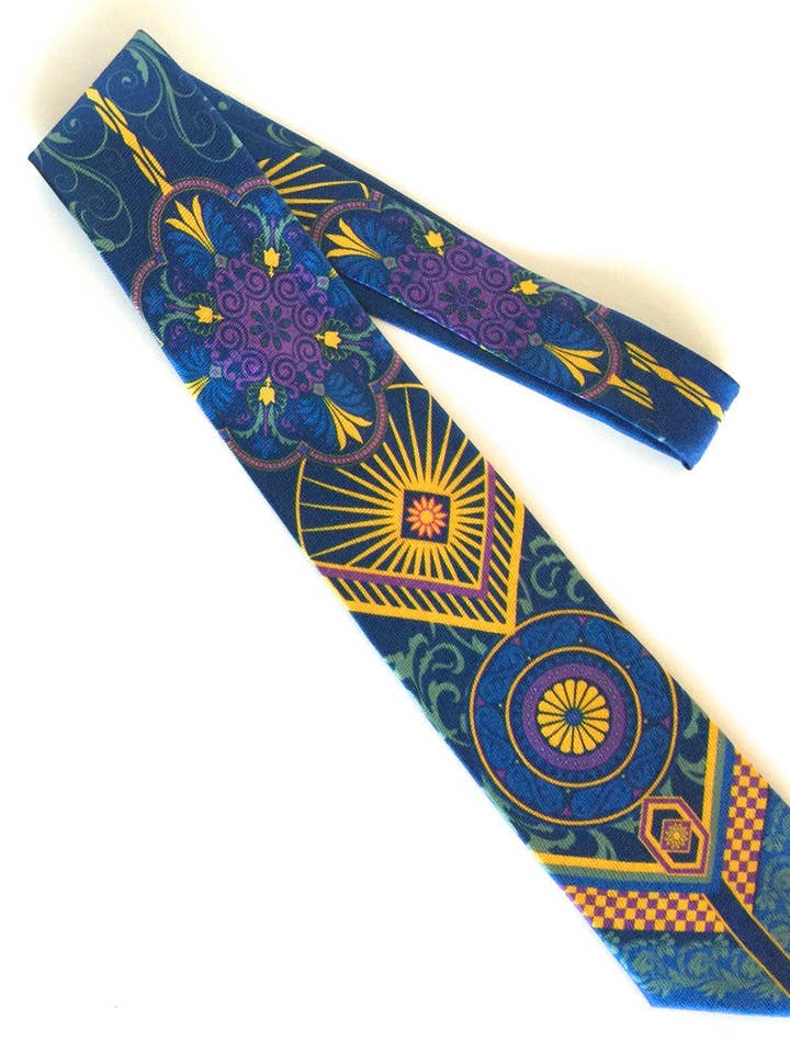 Corbata de seda empresarial de Pangborn en azul para venta al por mayor de Pangborn Collection