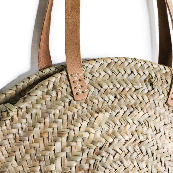 Medina - Wholesale Beach Bag - Woven Round Beach Tote4