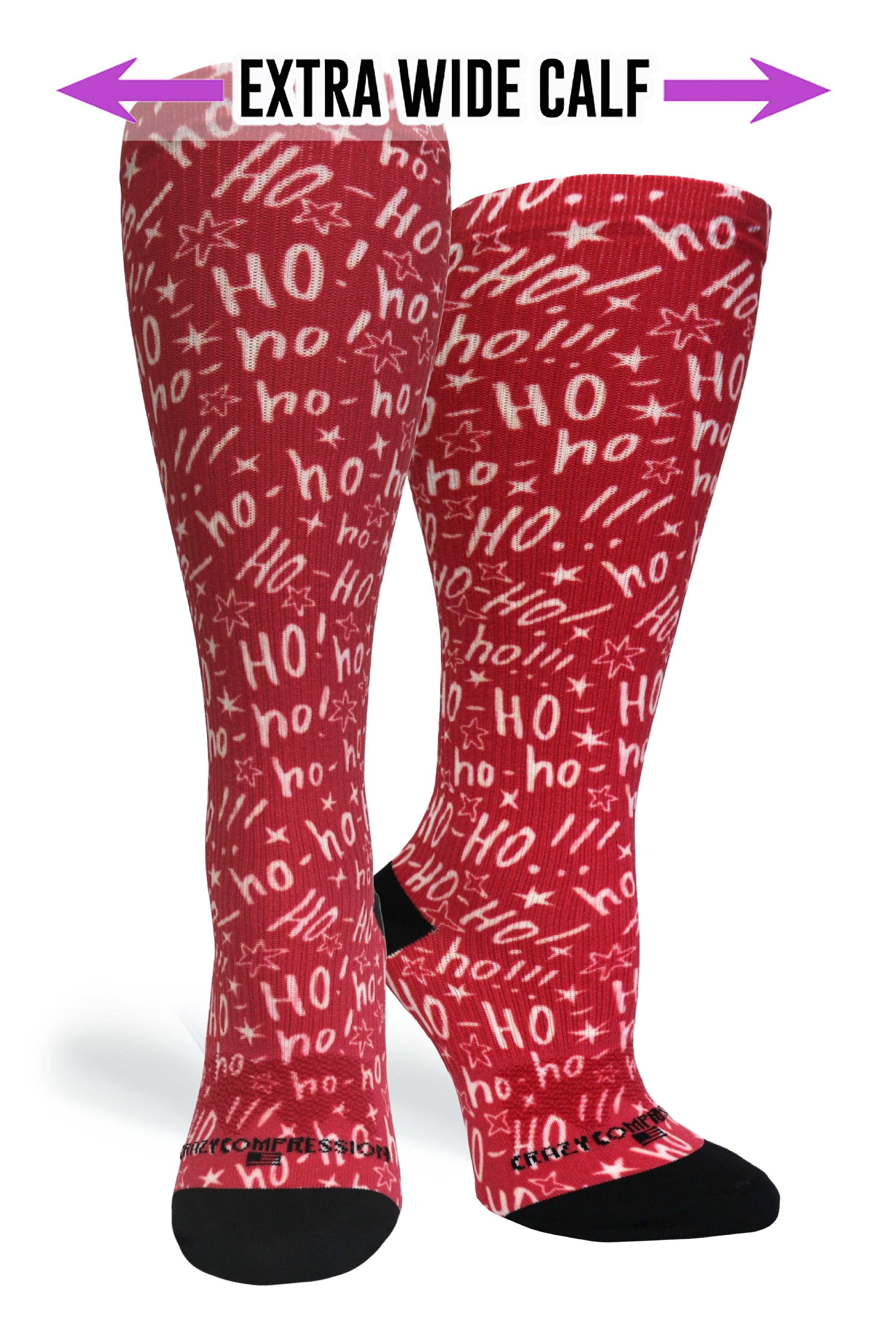 Crazy Compression - Wholesale Socks - Unisex - 360 Ho Ho Ho! OTC Compression Socks (Standard & Extra Wide)1