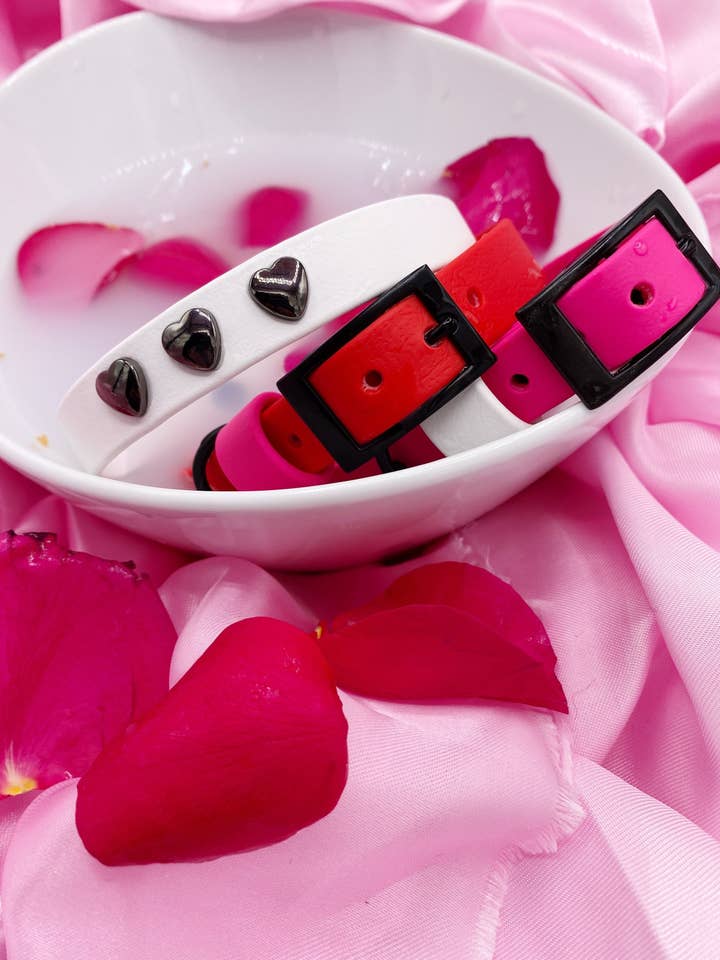 True Love Valentines Dog Collar for wholesale by Lucky Me Co