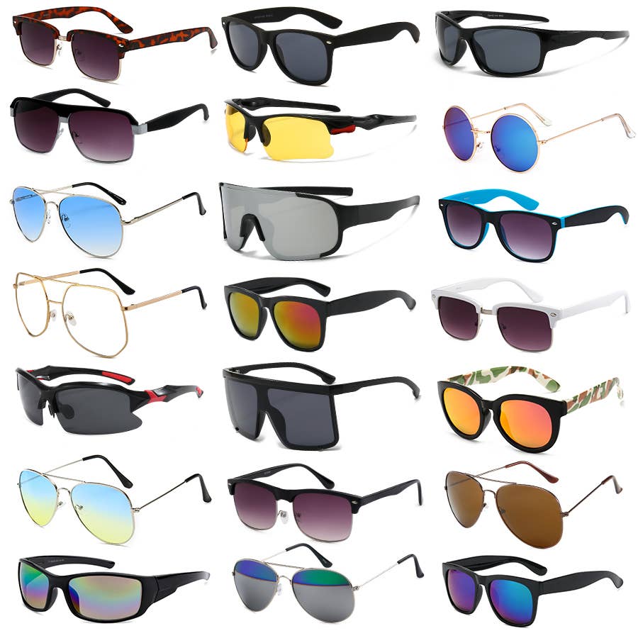 Trio Trading - Wholesale Sunglasses - Unisex - Mixed Sunglasses For Men Style2