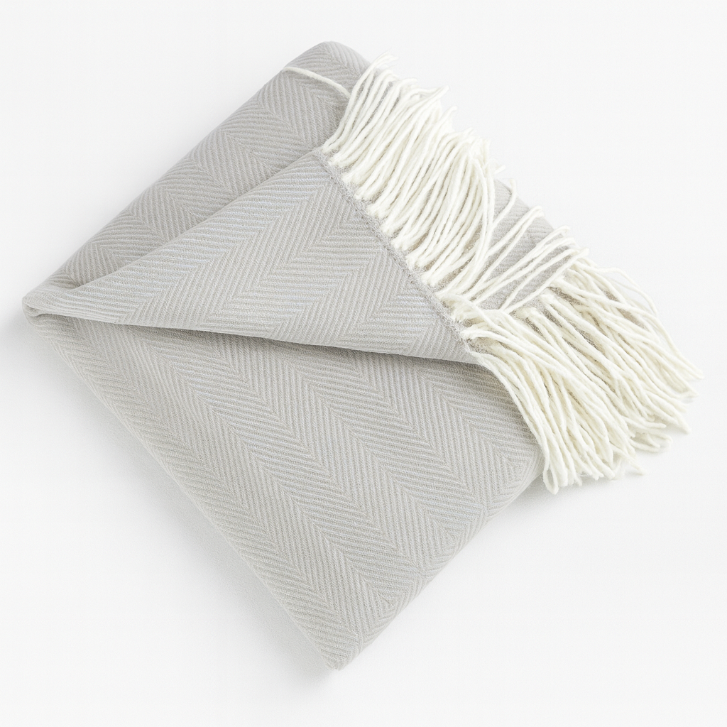 Fennco Styles - Wholesale Throw Blanket - Herringbone Throw Blanket with Fringe3