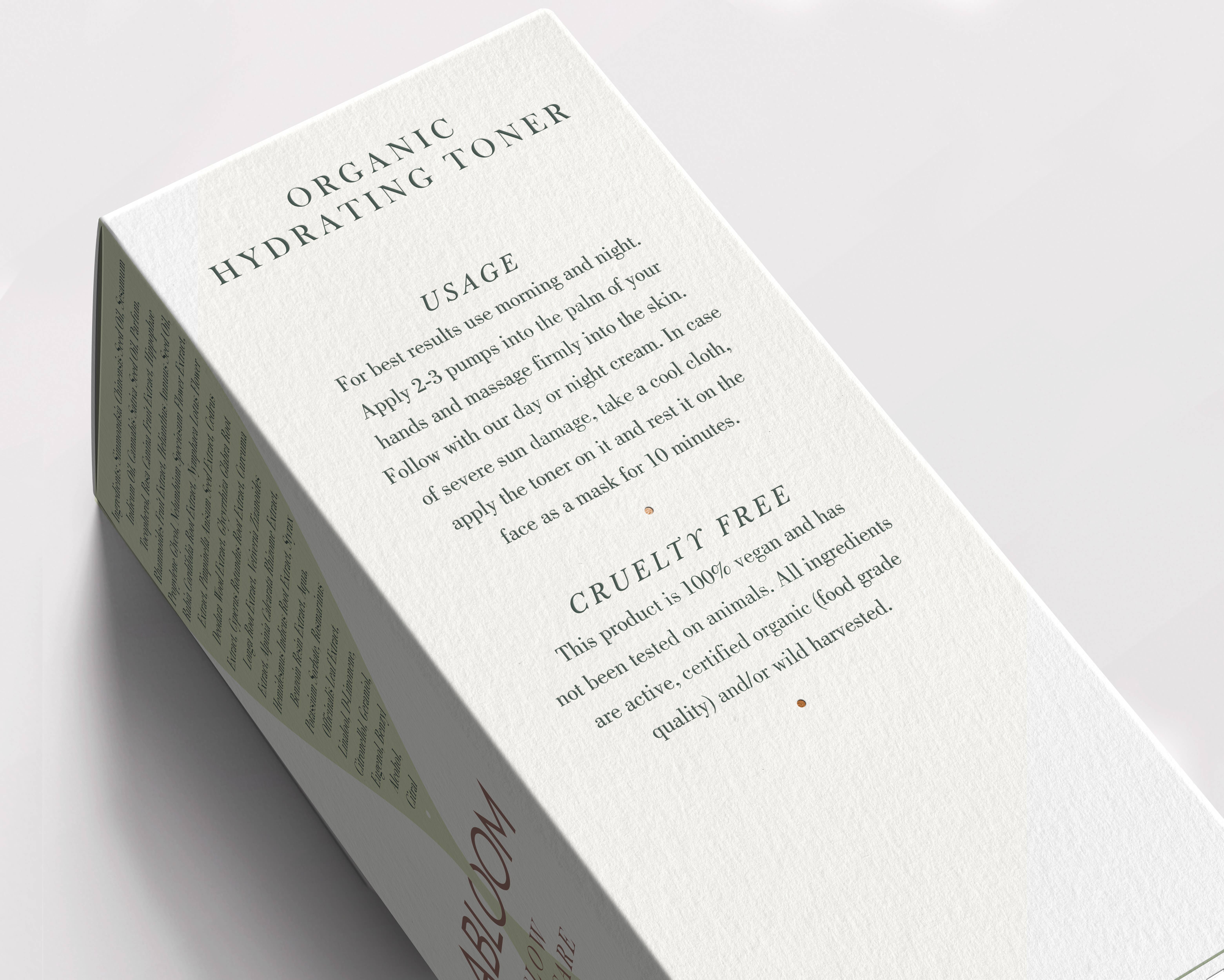 Abloom Skincare - Wholesale Facial Toner - ORGANIC HYDRATING TONER4