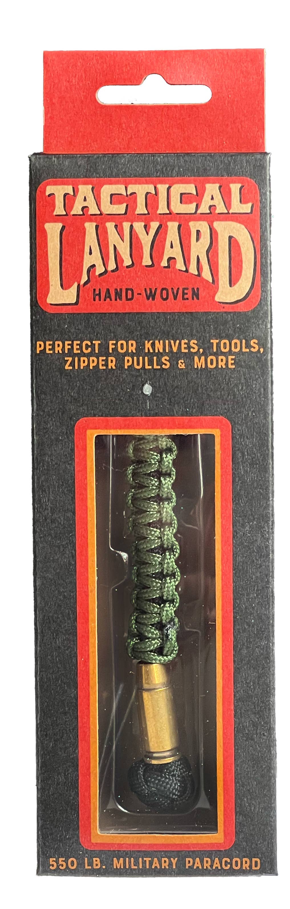 Lucky Jack - Wholesale Lanyard - Men's - Paracord Lanyard – Brass Bullet Bead (6pk)2