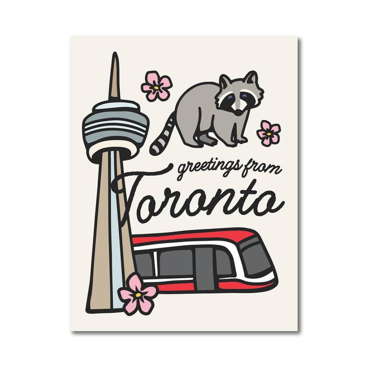 Greetings from Toronto Greeting Card for wholesale by Amberhill