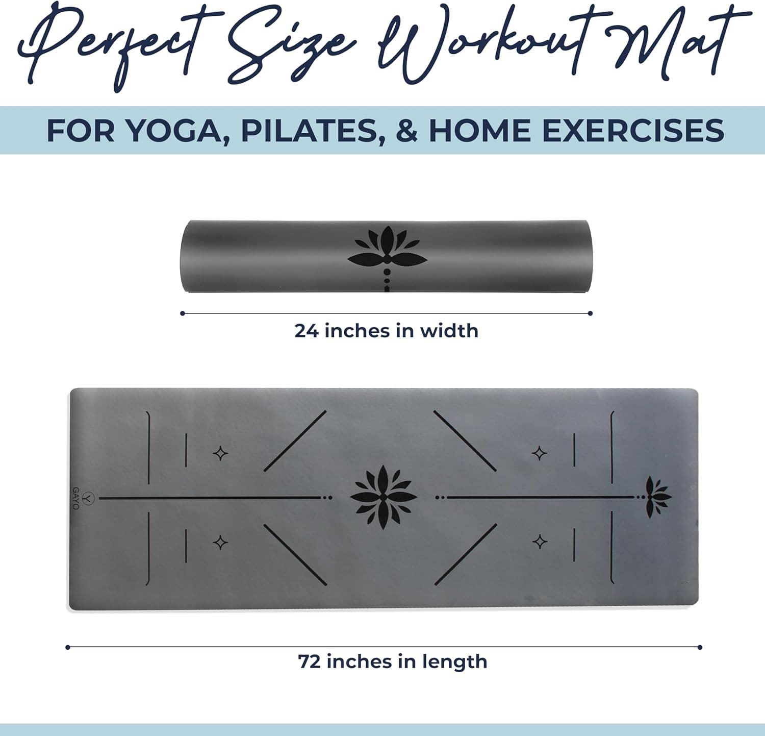 YO GAYO - Vente Tapis de yoga - Tapis de yoga haute performance Eco Balance - 5 mm1