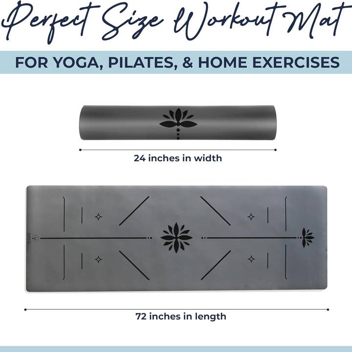 YO GAYO - Vente Tapis de yoga - Tapis de yoga haute performance Eco Balance - 5 mm1