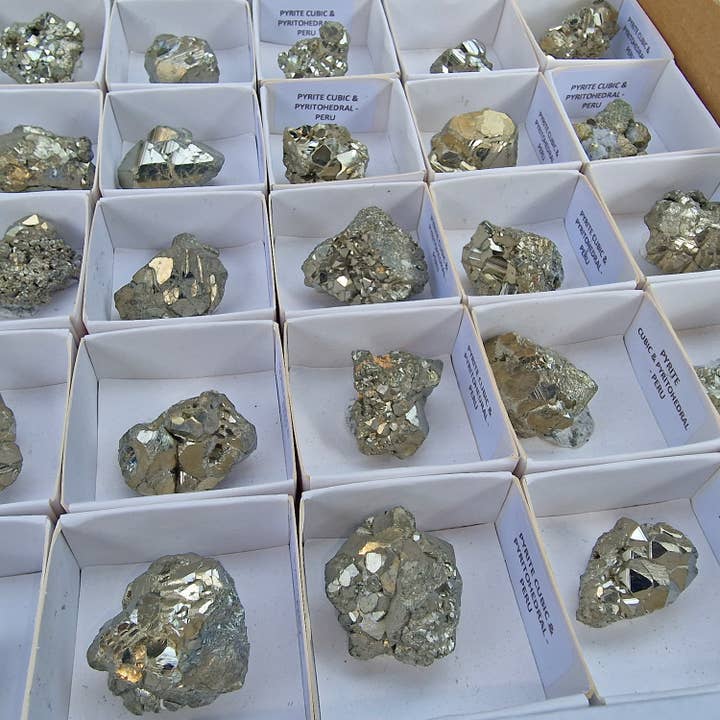 Shamans Crystal - Wholesale Spiritual Stone/Crystal - Iron Pyrite Coco Formations Sold Singly3