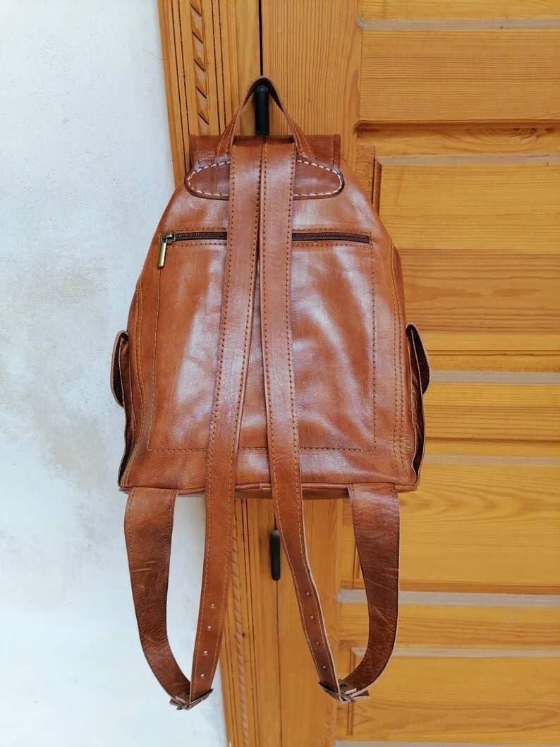 HandmadeBestSeller – wholesale Backpack – Unisex – Moroccan Leather backpack5