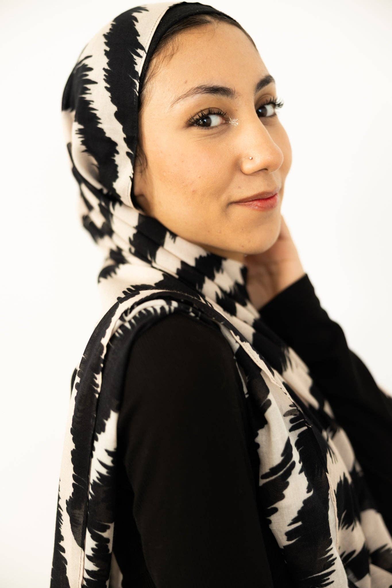 Bella Hijabs - Wholesale Hijab - Dames - Modale Hijab - Maanverlichte Zebra5