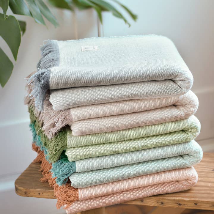 Yogamatters - Wholesale Yoga Blanket - Organic Cotton Chambray Yoga Blanket15