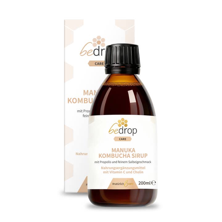 Manuka Kombucha siroop - met propolis & fijne saliesmaak voor wholesale door bedrop