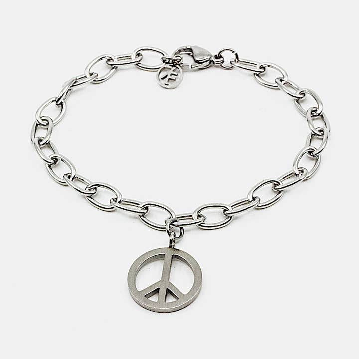 Bracelet en acier Small Peace pour la vente par 7East