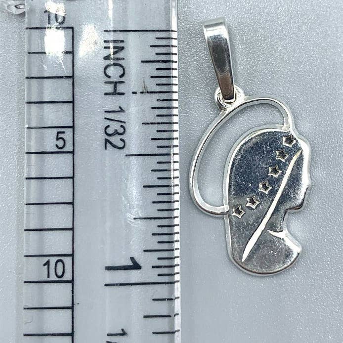 Guadalupe Gifts - Wholesale Pendant/Charm Necklace - Silver Blessed Mother Necklace 18-inch1