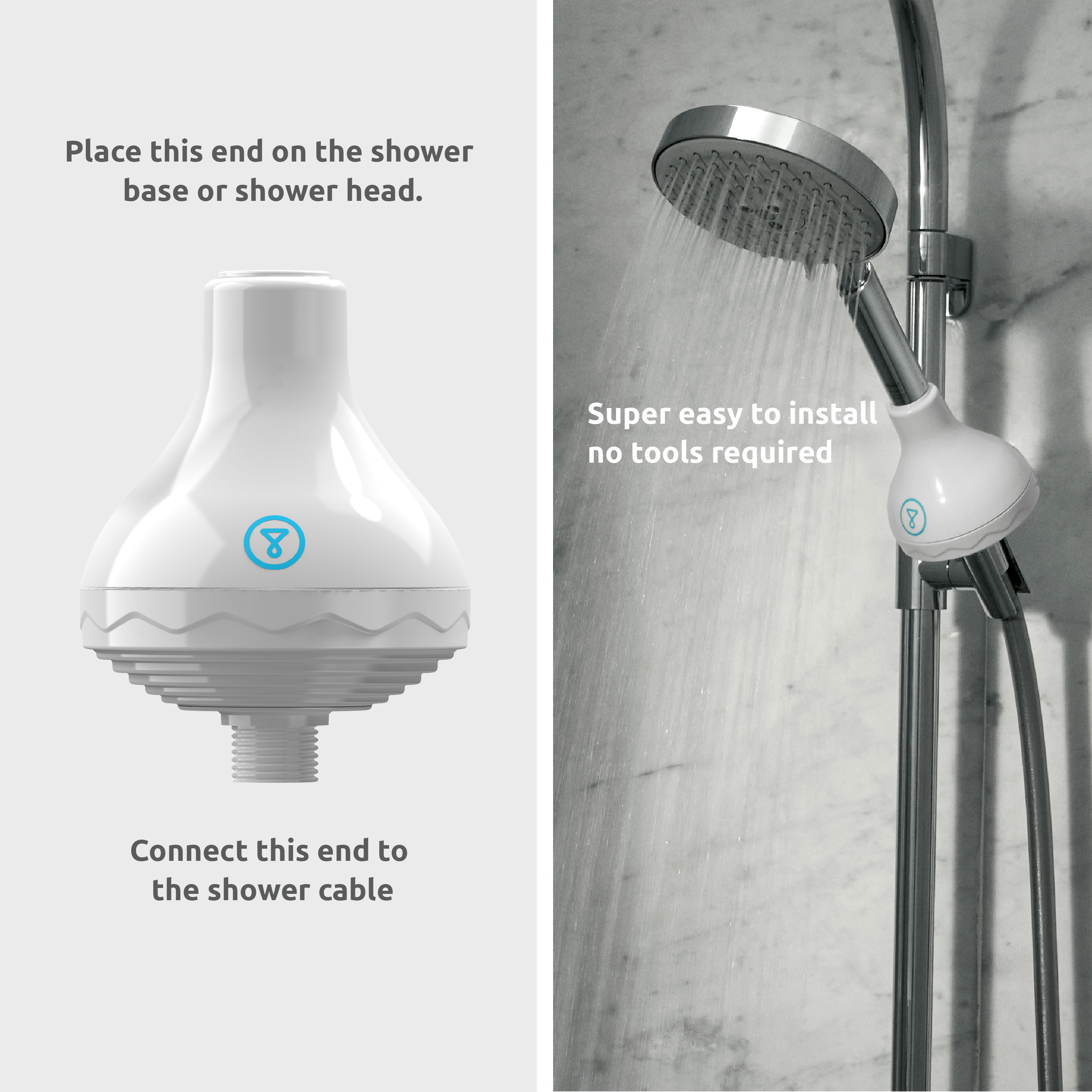 TAPP Water - Wholesale Water Filter - ShowerPro Starterpack White1