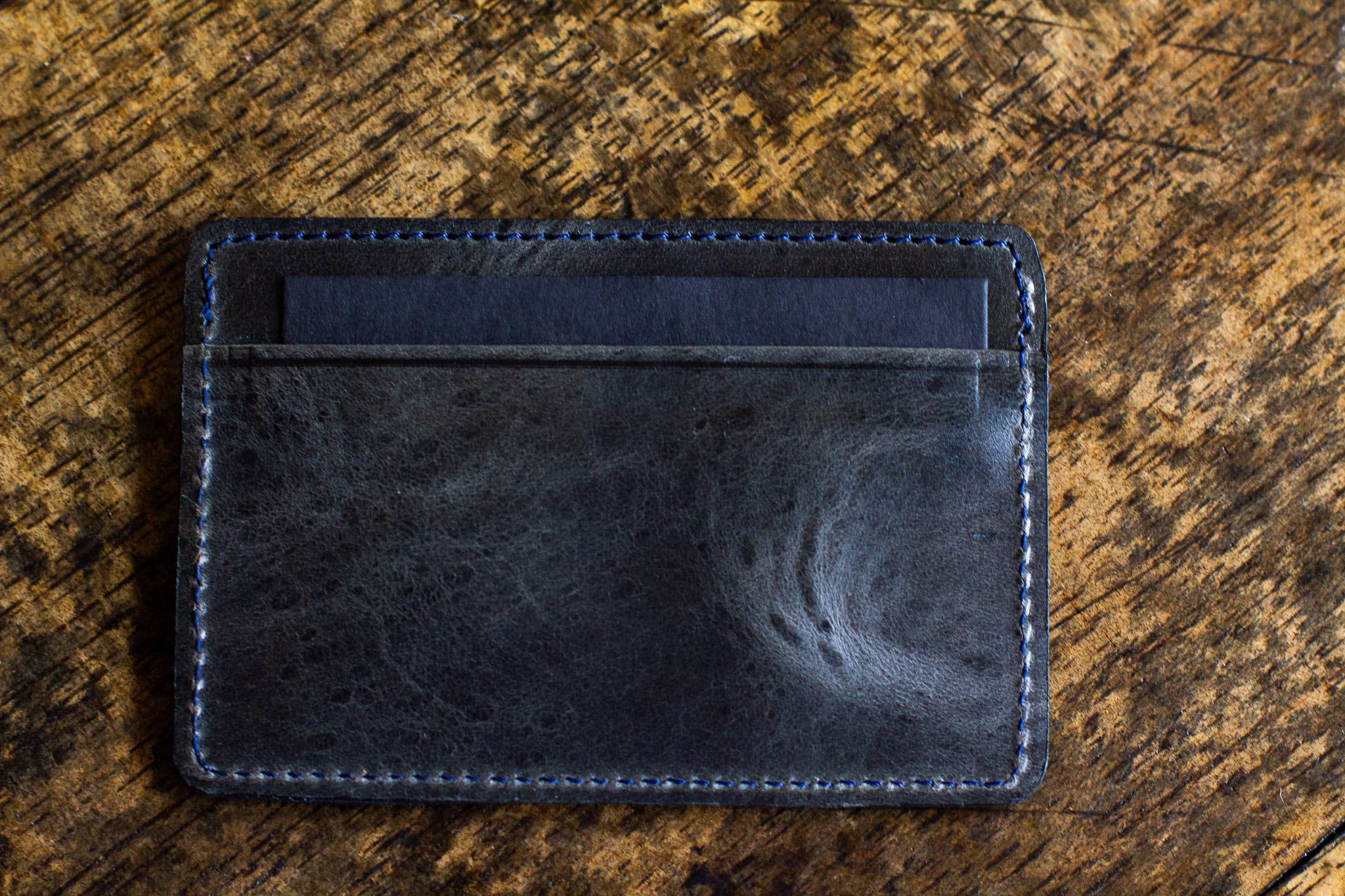 Twin Engine Coffee - Wholesale Pasjeshouder - Uniseks - Kaartenmapje van leer - Electric Black - Artisan Fair Trade8