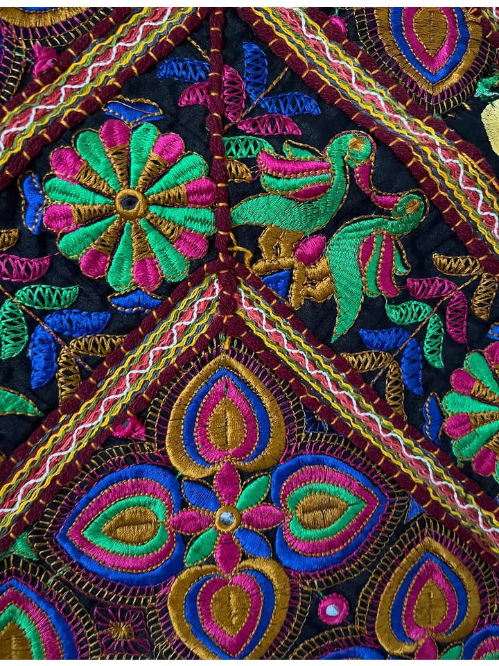 Bhawana Handicrafts - Wholesale Jacket - Women's - Antique Hand Embroidered Vest Multi Color Indian Boho Jacket