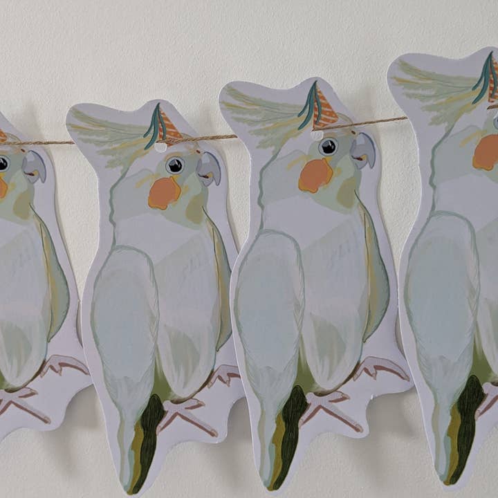 Banderines de fiesta con forma de cacatúa para venta al por mayor de Sazzlebybell