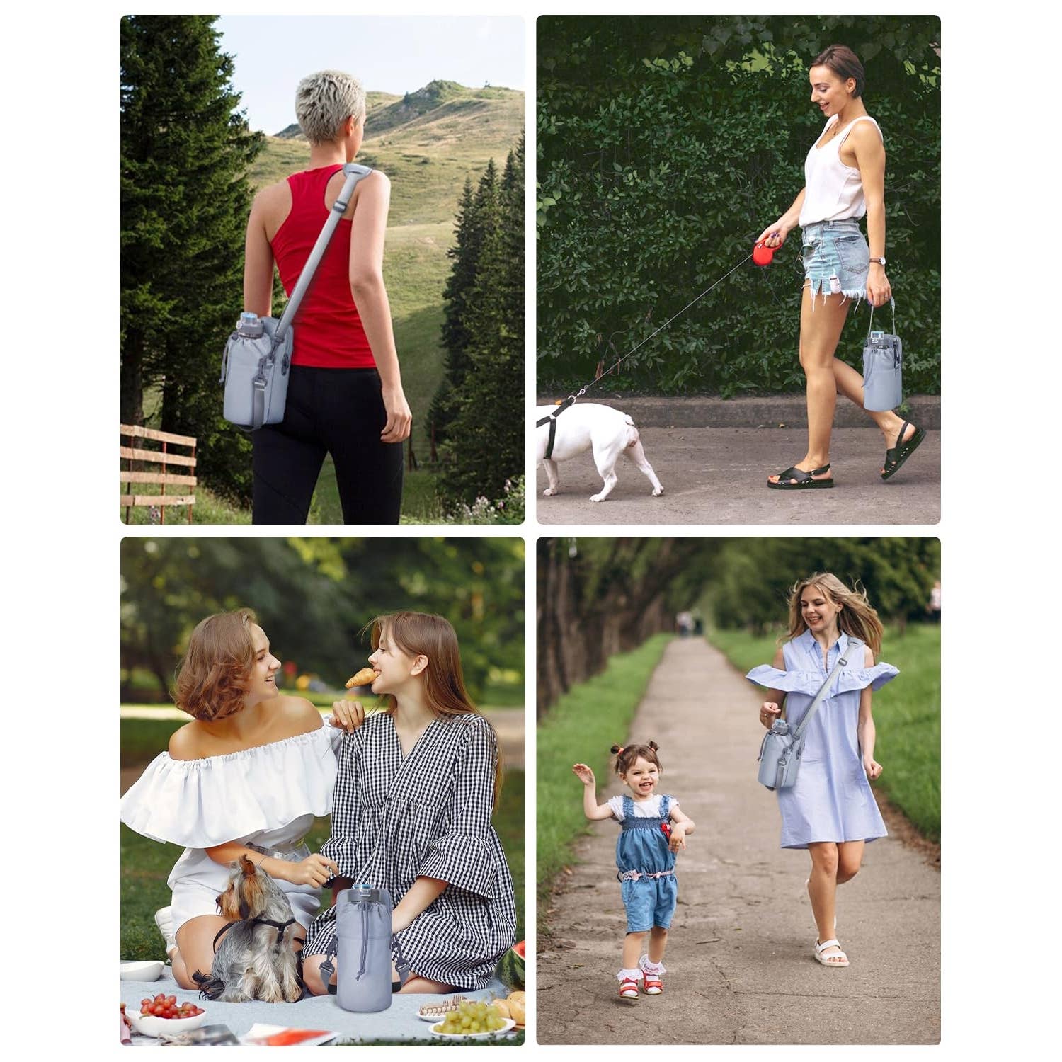 wandf – wholesale Crossbody-väska – Unisex – Vattenflaskhållare med telefonficka för vandring17