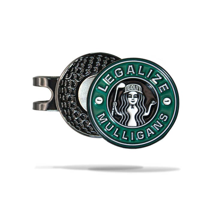 MULLIGAN HOOLIGAN® - Wholesale Sporting Accessories - Legalize Mulligan Golf Ball Marker + Magnetic Hat Clip