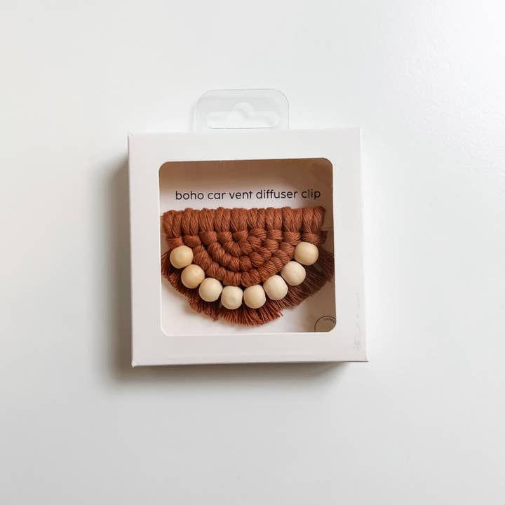 Collective Harmony Co - Wholesale Car Freshener - Women's - boho car vent clip diffuser | macrame car diffuser5