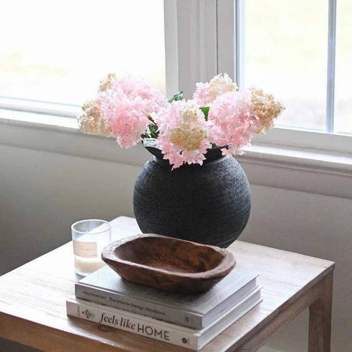 Faux roze hortensiastengel voor wholesale door Thread To Form