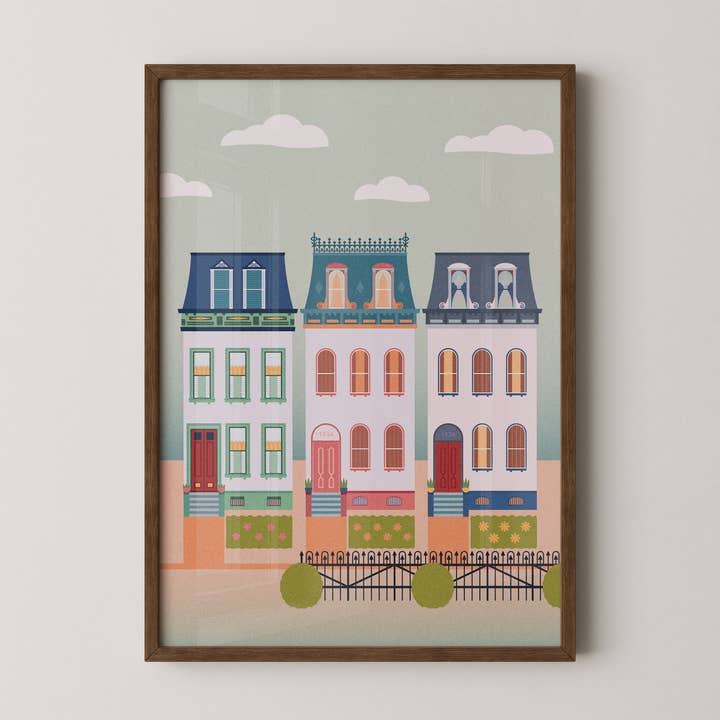 Impression d'art de Lafayette Square pour la vente par Moon&June Studio