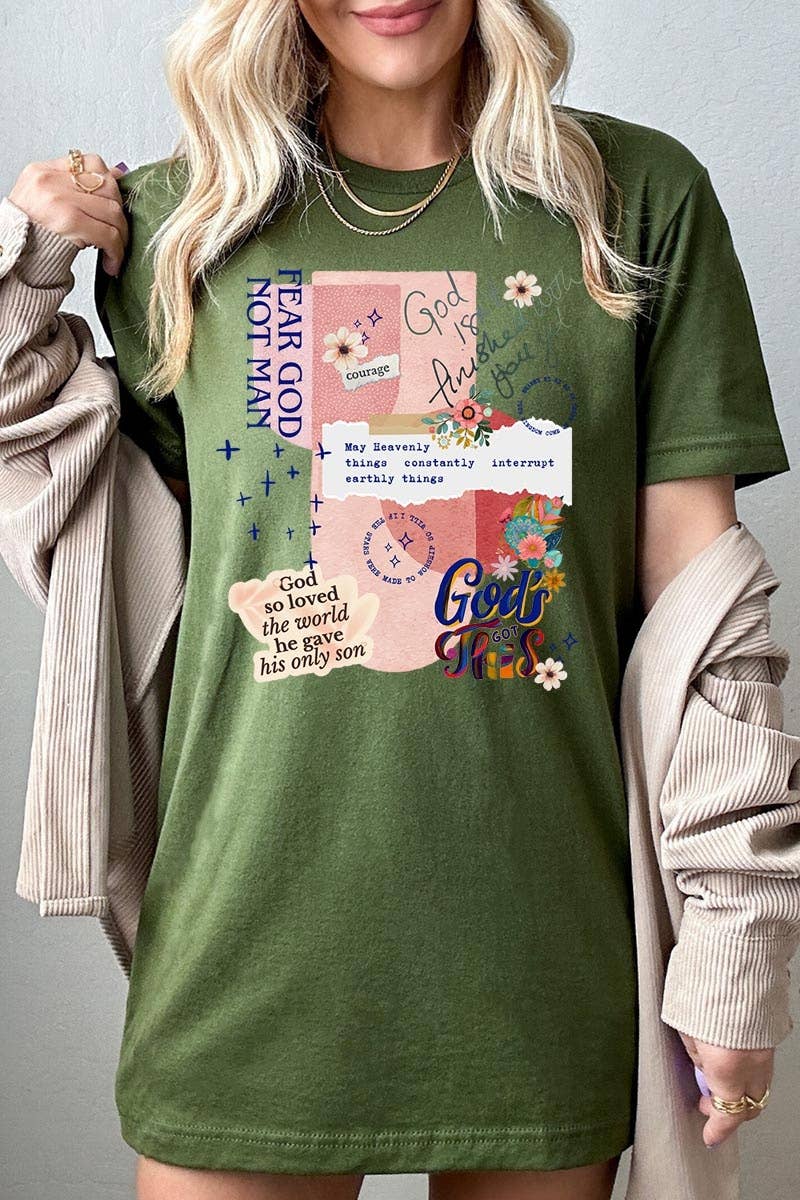 COLORBEAR – wholesale T-shirt med logga - Dam – Kristen collagegrafik t-shirt11