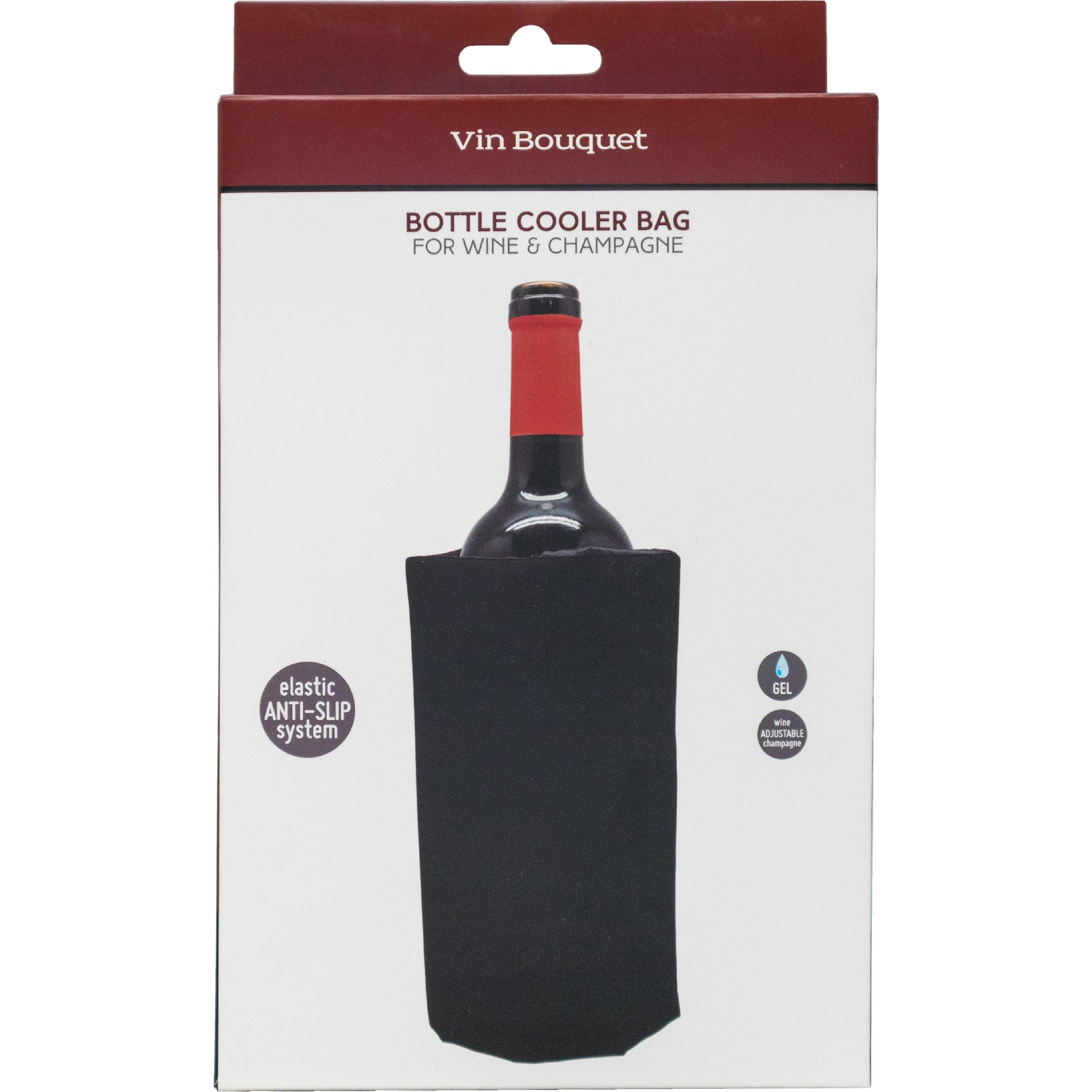 Vin Bouquet (Find It Import & Export Sl) - Venta al por mayor Cubos de vino - Funda Enfriadora Ajustable Negro1