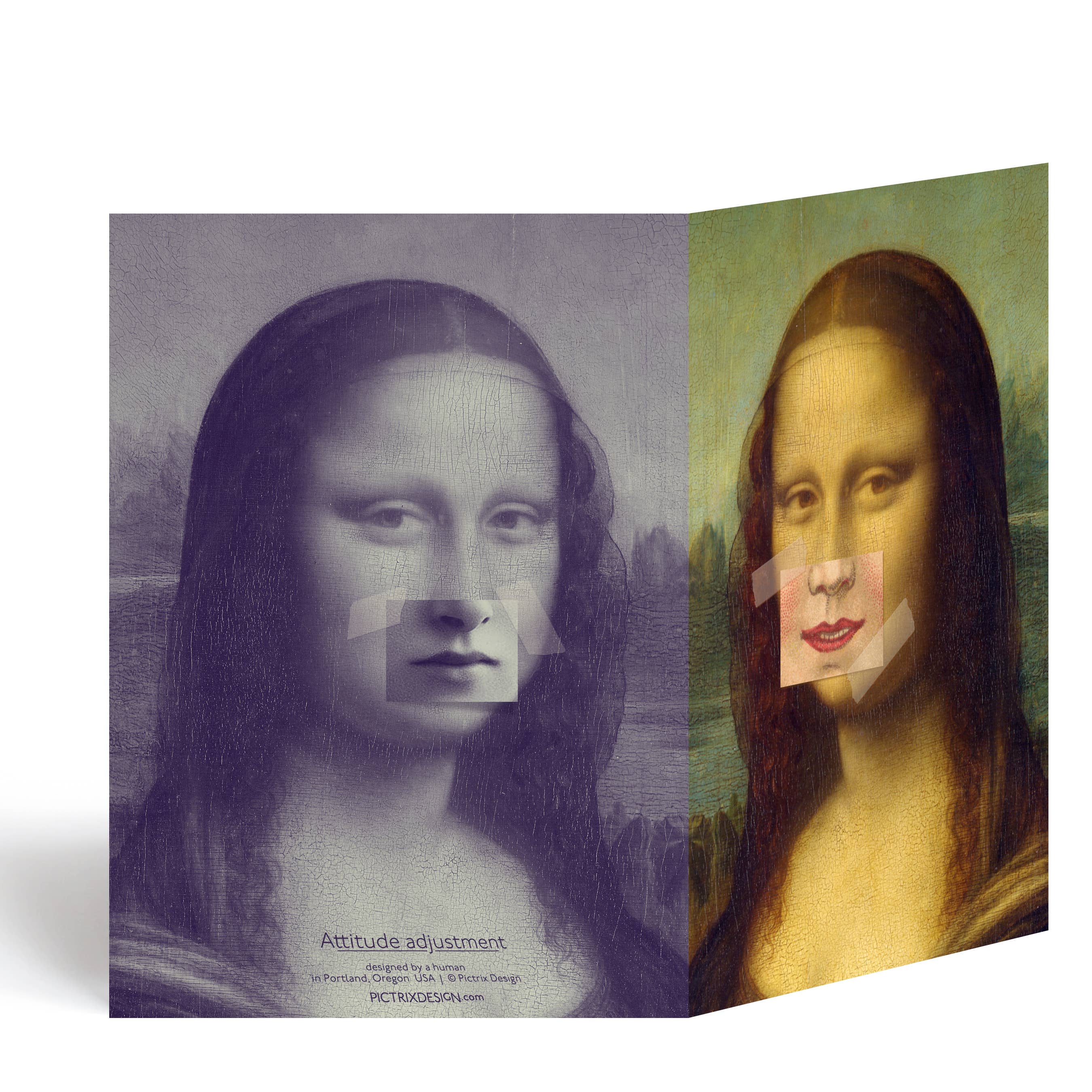 Pictrix Design - Wholesale Everyday Greeting Card - "Attitude adjustment" A6 greeting card2