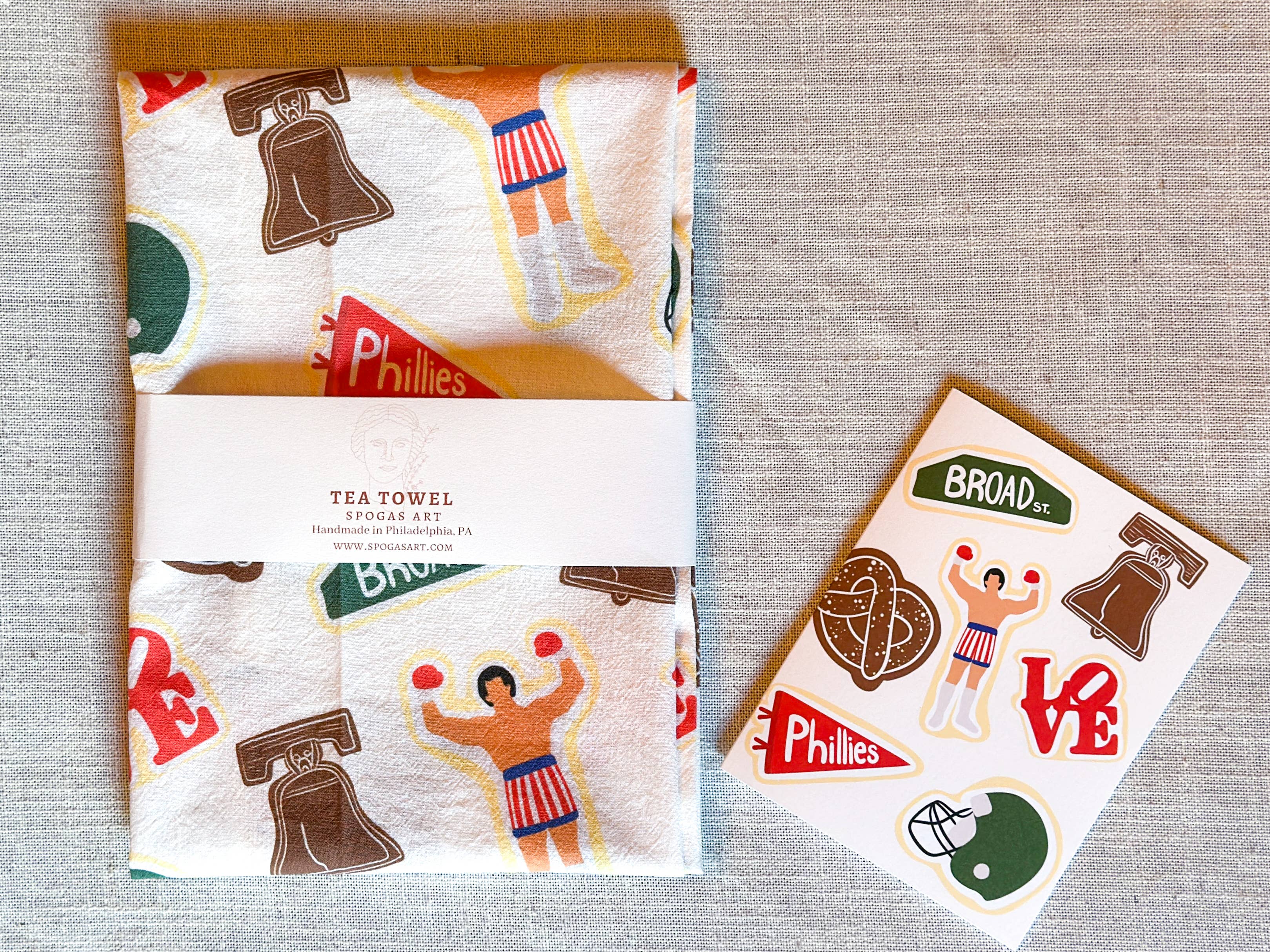 S Pogas Art - Wholesale Tea Towel - Philly Cotton Tea Towel4