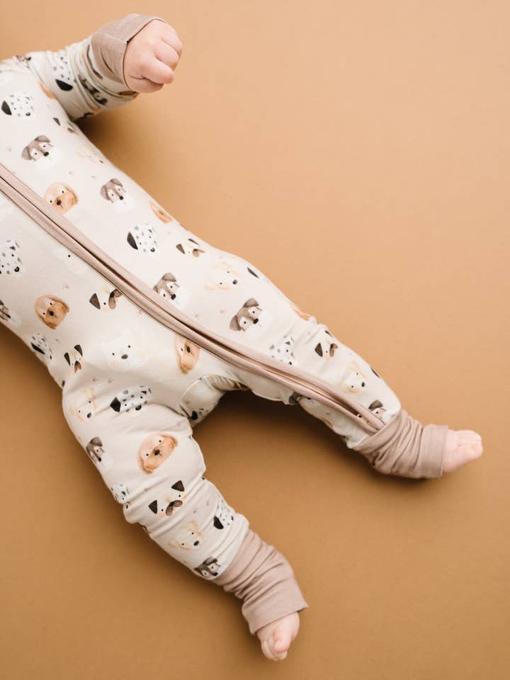Little One Shop - Wholesale Sleepsuit - Baby - Puppy Pals Bamboo Sleeper