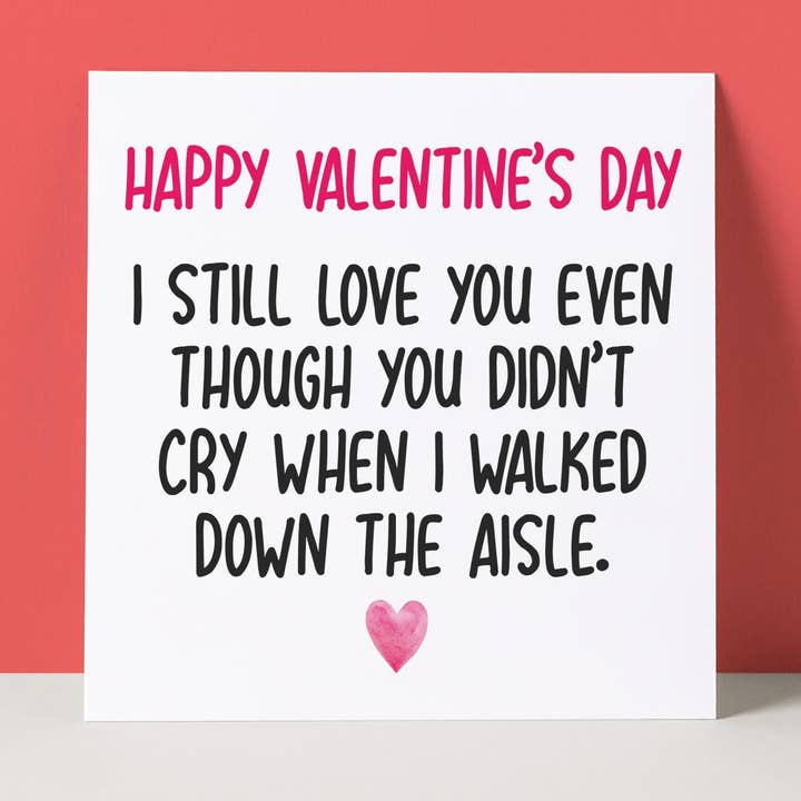 DIDN'T CRY - VALENTINE'S DAY CARD for wholesale by Pack a Punch Designs
