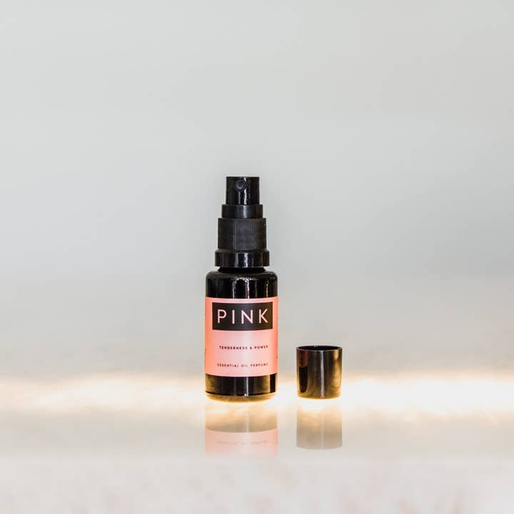 Pink Essential Oil Perfume Mist for wholesale by Roots & Crowns Apothecary