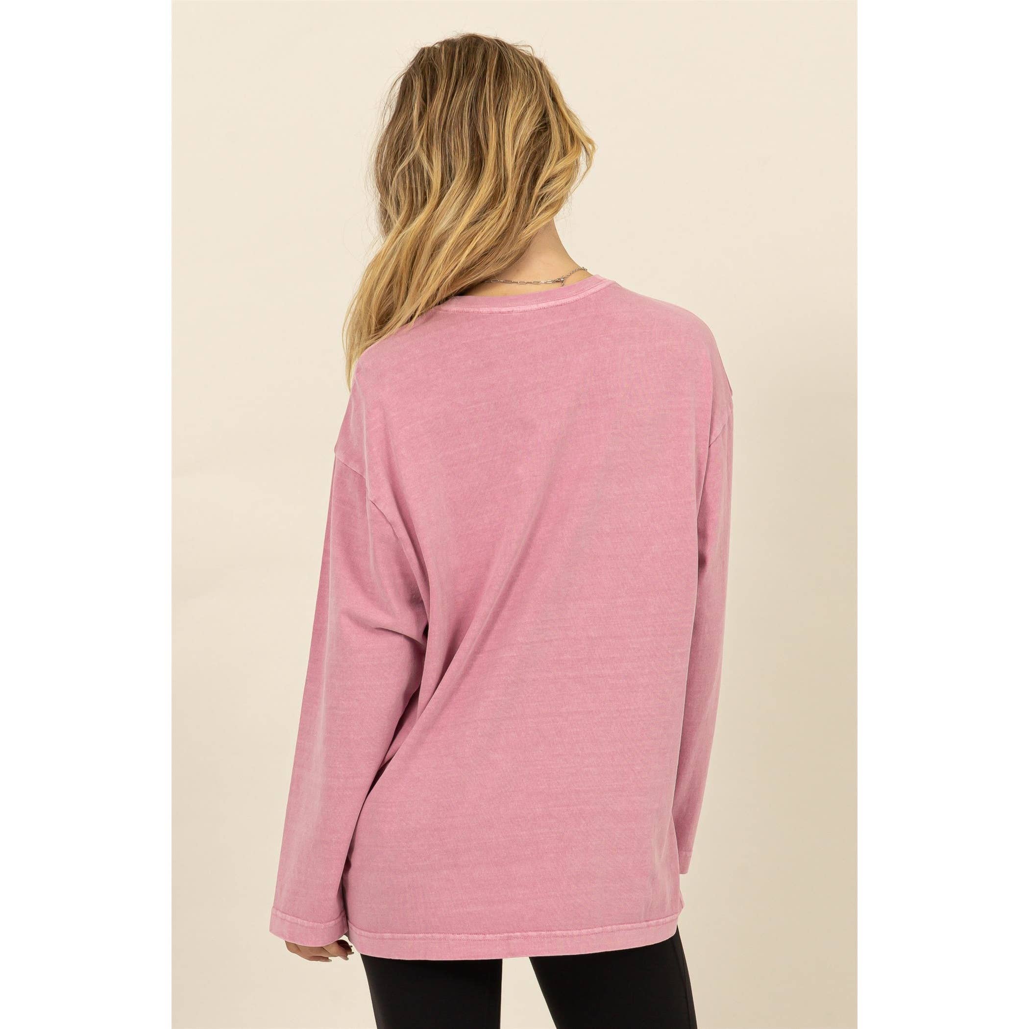 HYFVE - Wholesale Shirt - Women's - Oversized Crew Neck Long Sleeve Tee3